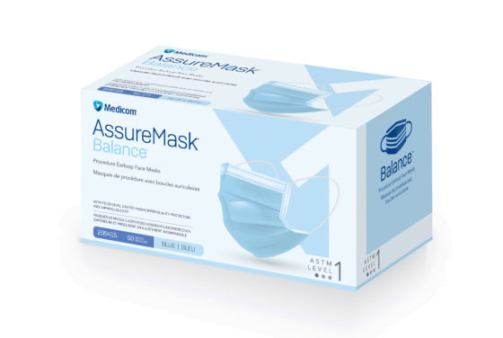 Medicom AssureMask Balance - Niveau 1 ,2 , 3 - Boîte de 50 *Bleu*