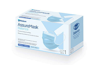 Medicom AssureMask Balance - Niveau 1 ,2 , 3 - Boîte de 50 *Bleu*