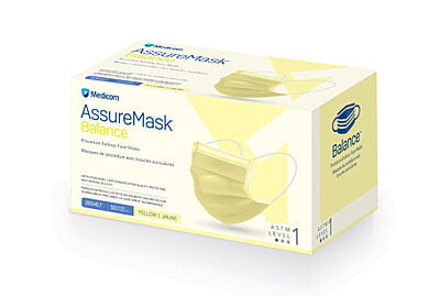 Medicom AssureMask Balance - Niveau 1, 2, 3 - Boîte de 50 *Jaune*