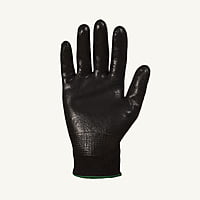 S13BFNT- Dexterity® gants de travanylon noir 13ga sans couture, paume enduite de nitrile mousse noir